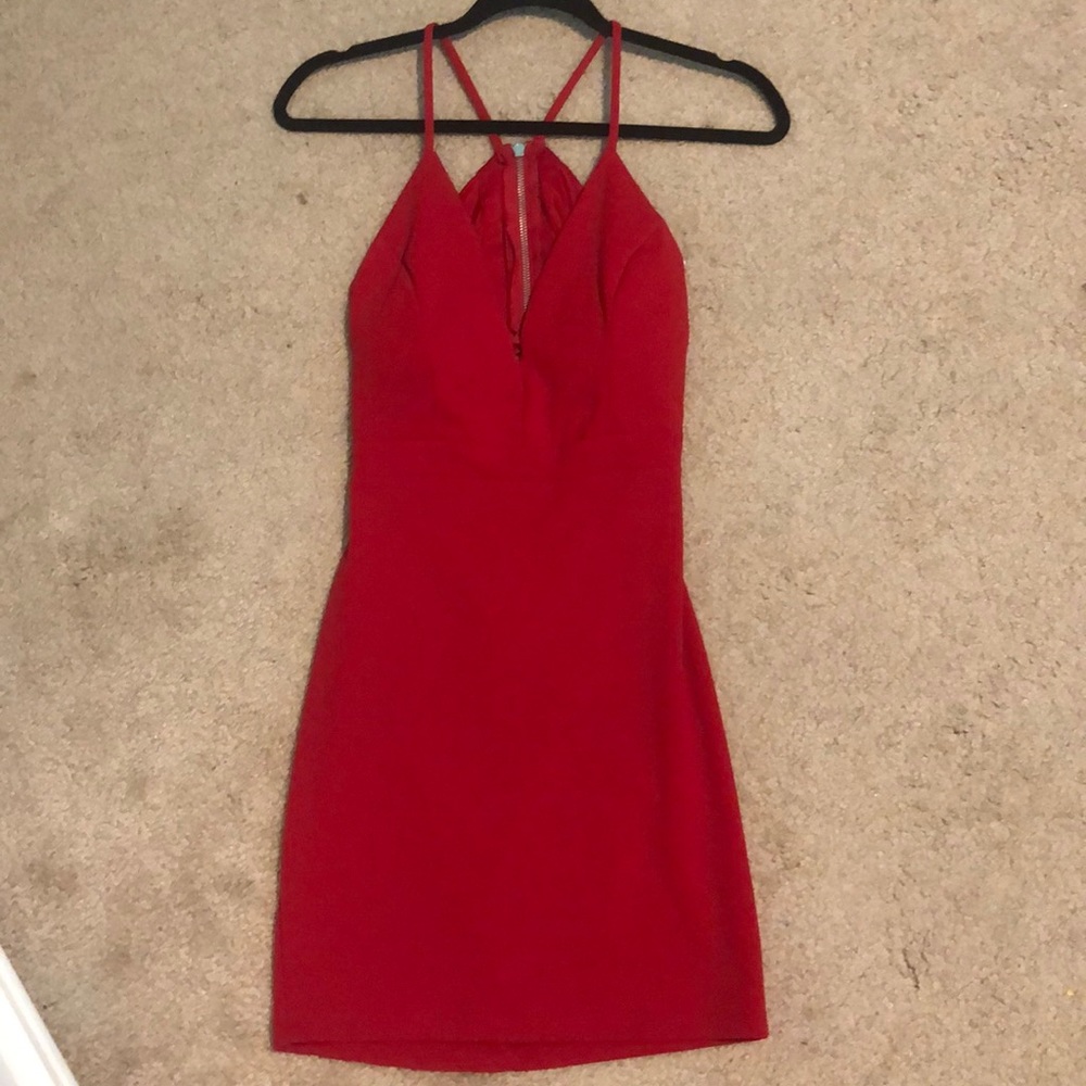 red dress